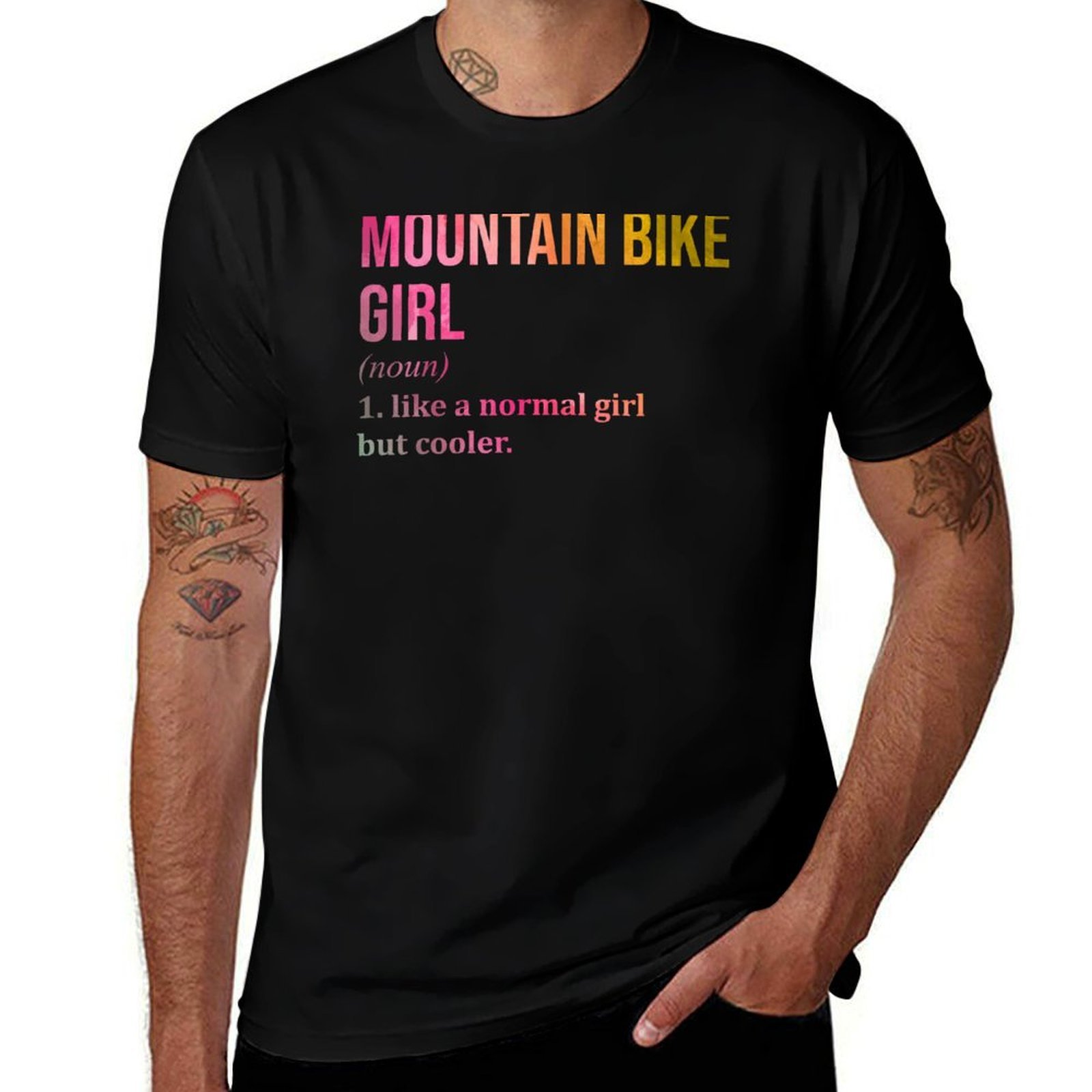Mountain Biking Definition - T-shirt Mountain Bike Girl Definition MTB