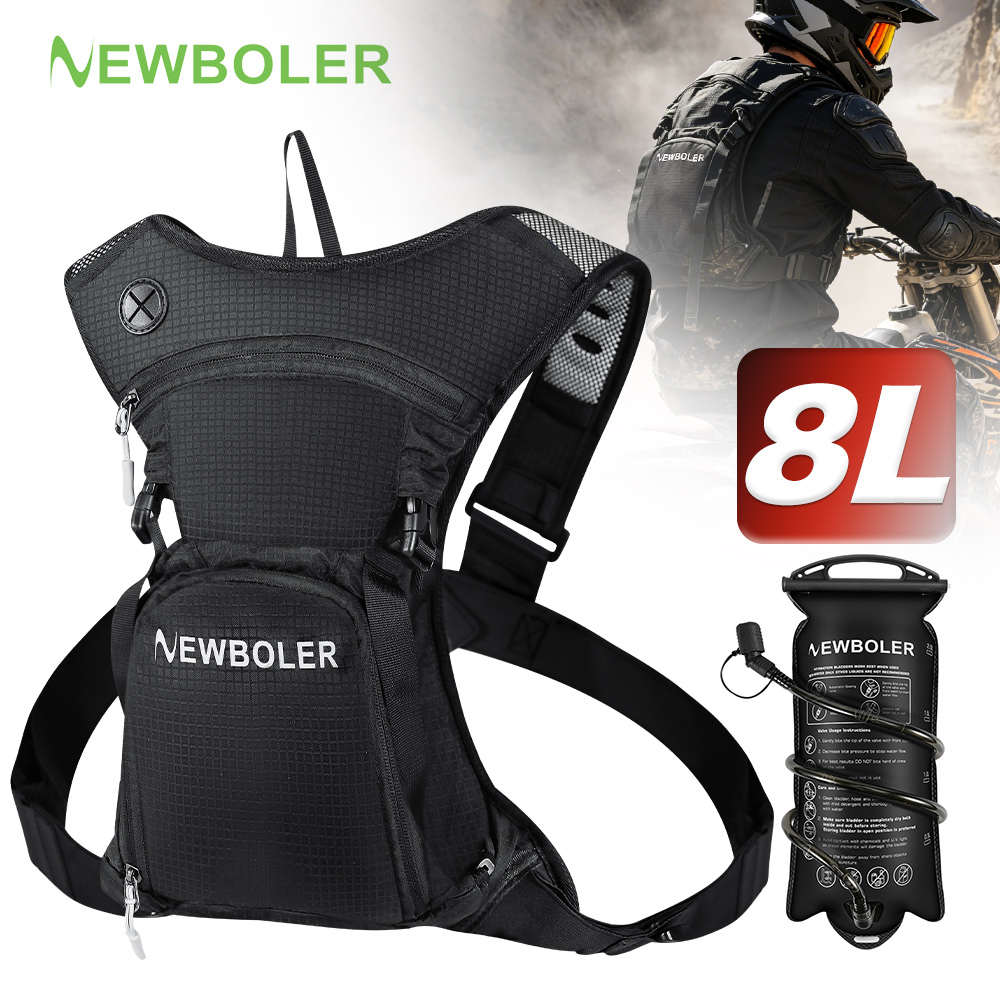 Mountain Biking Hydration Pack - NEWBOLER Sac d'hydratation pour moto et