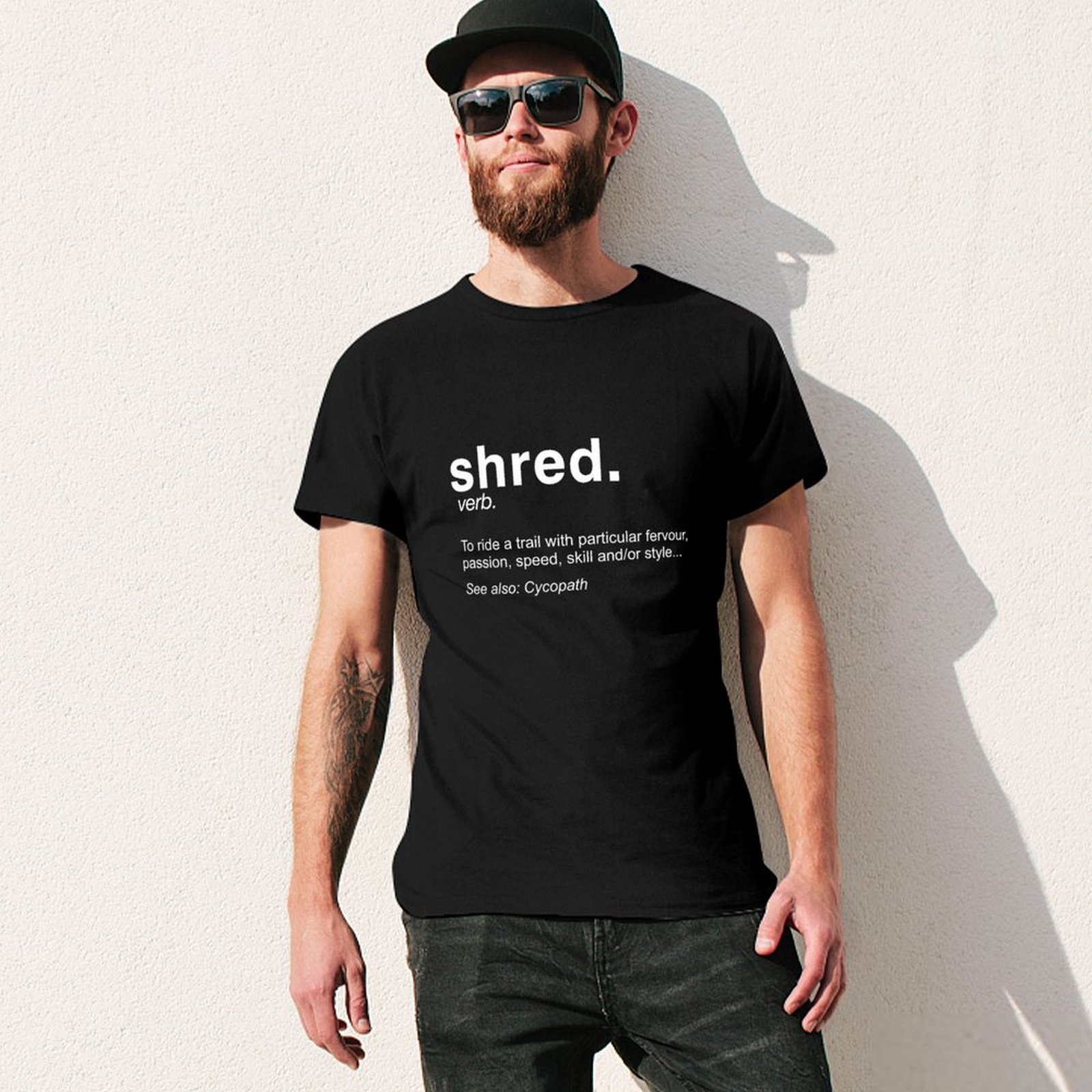 T-shirt de VTT Shred It Defini - Mountain Biking Definition avis et prix